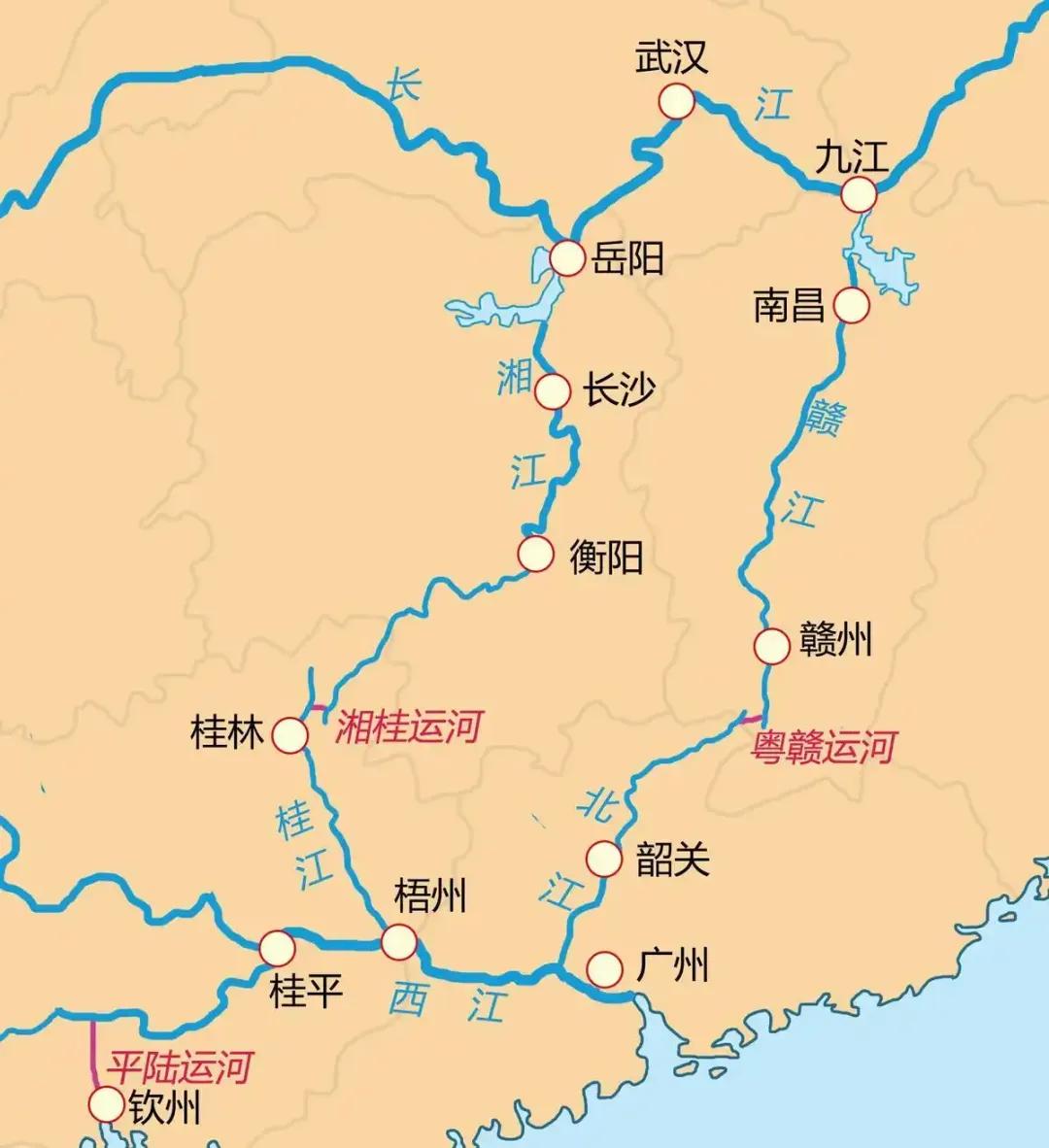 湘桂运河规划为二级航道（通航2000吨级船舶），目前尚未正式开工，仍处于前期研究