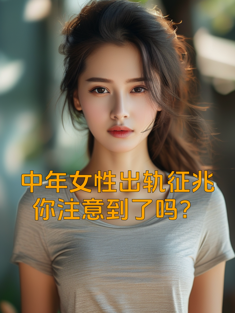 中年女性出轨征兆，你注意到了吗？
