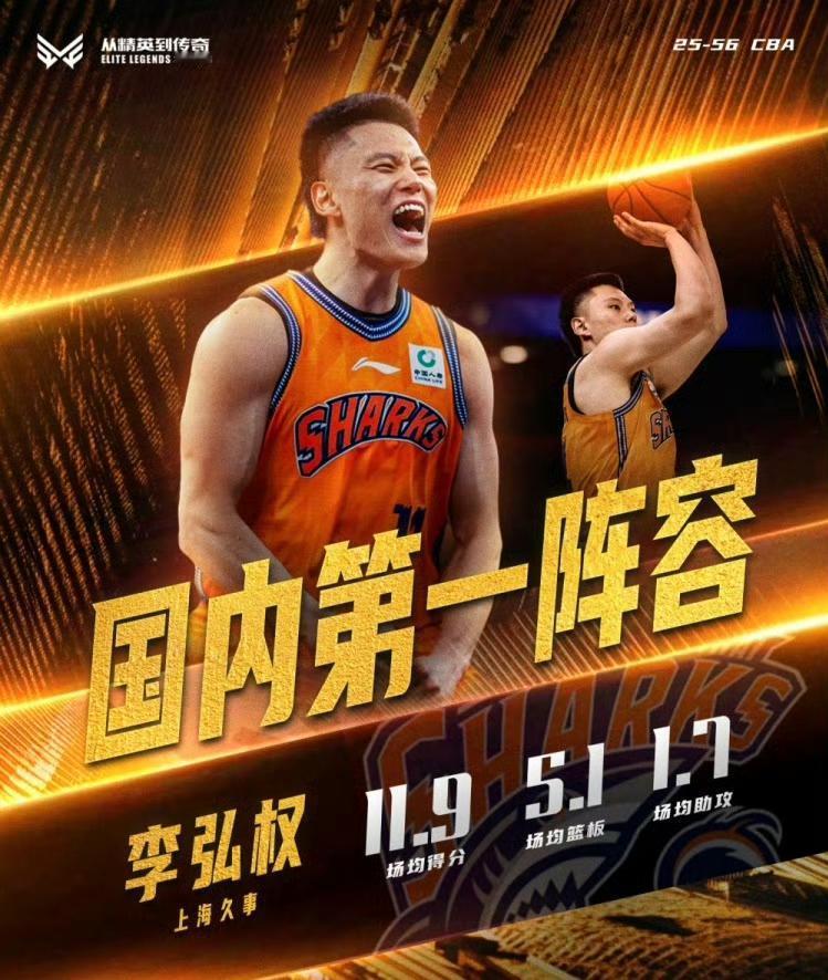 李弘权这个赛季真的是喜事多多，现在就差一个总冠军了。4月26日，上海久事男篮