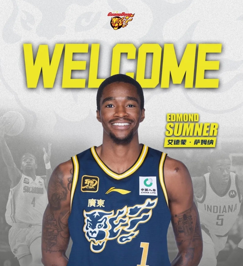 回看广东与青岛的比赛，我们发现奎因还是有很强的投射能力的，奎因和萨姆纳还是很适配