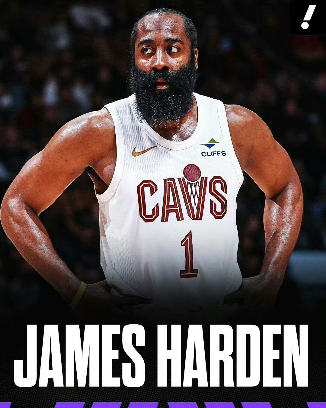 美媒ESPN：哈登仍倾向于与骑士续约留队。ESPN消息源，尽管双方现阶段尚未达成