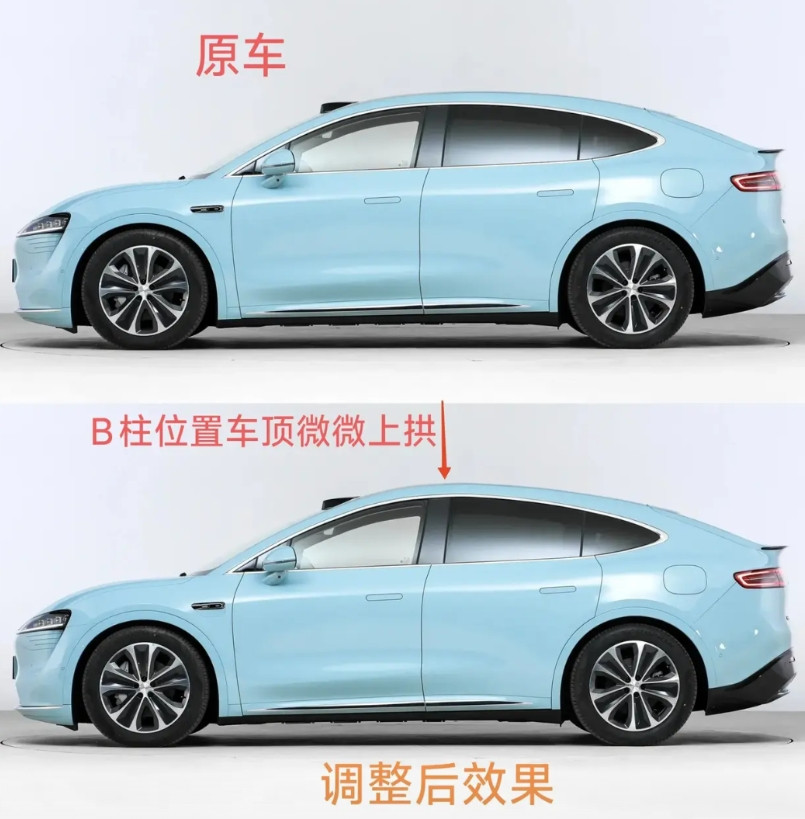 智界R7仅仅一处调整，立马变得更运动、更协调和更有力量感，且增加了头部空间，真是