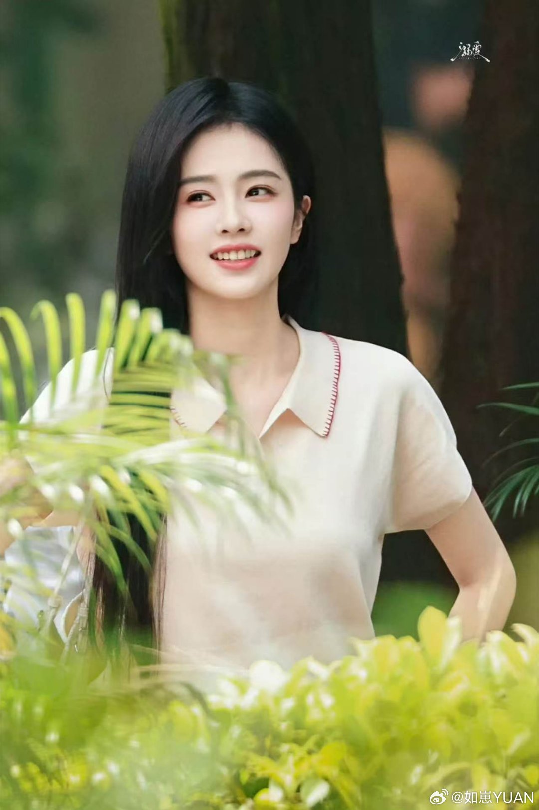 白鹿黑长直白月光白鹿白鹿黑长直白月光这发质是真实存在的吗，黑长直顺得像绸缎，新