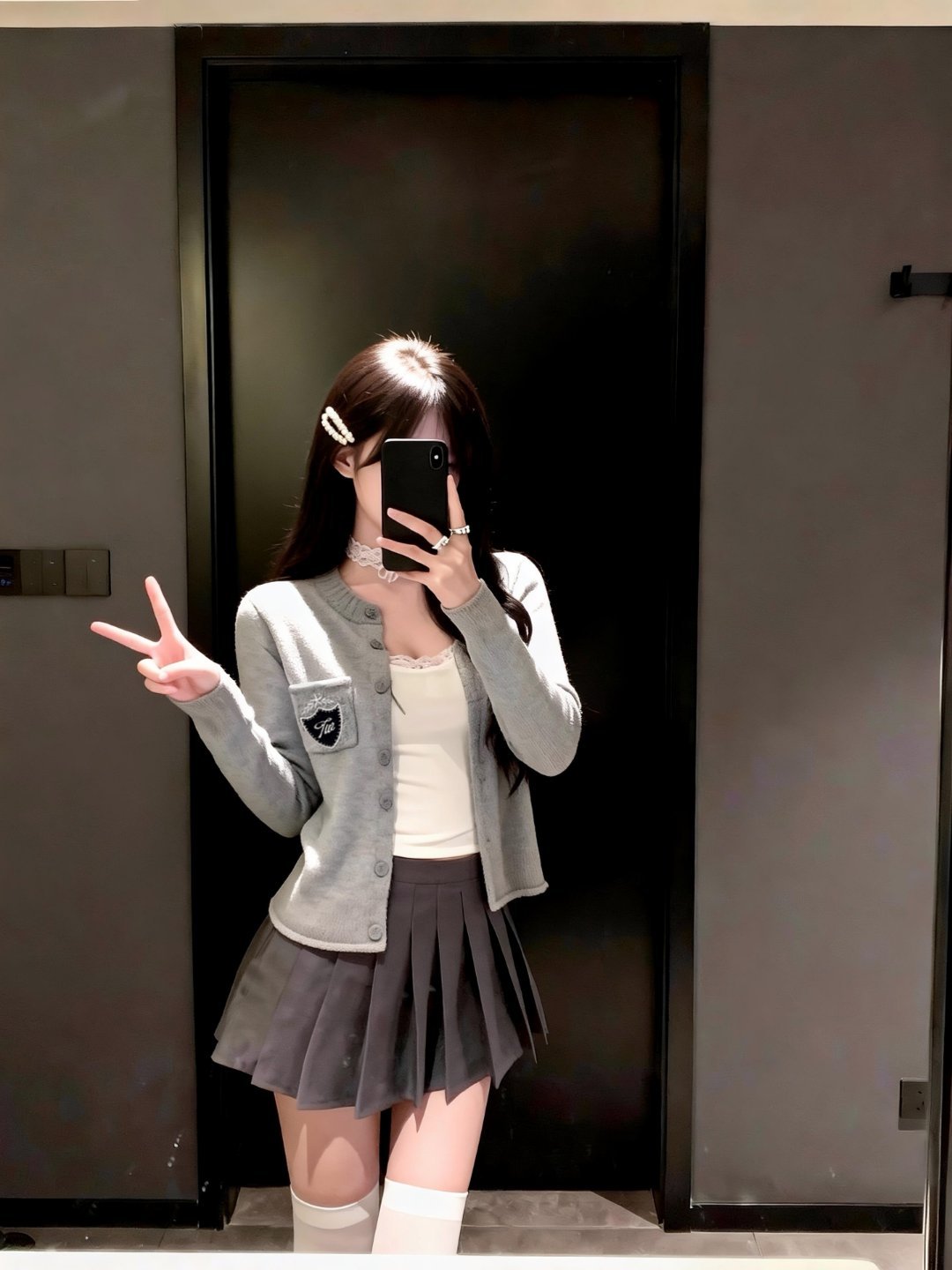 灰色系穿搭丨温柔韩系小姐姐🍼