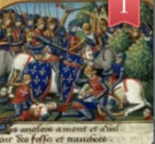 1337年，英格兰国王爱德华三世自称“法兰西国王”，率军登陆法国。1453年，法