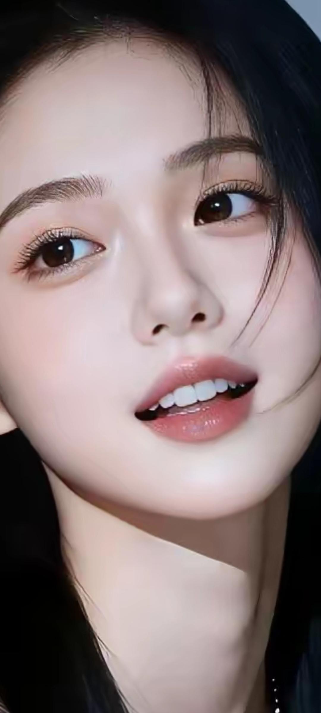 温柔甜美的少女，笑靥如花，让人心动不已。🌸💖