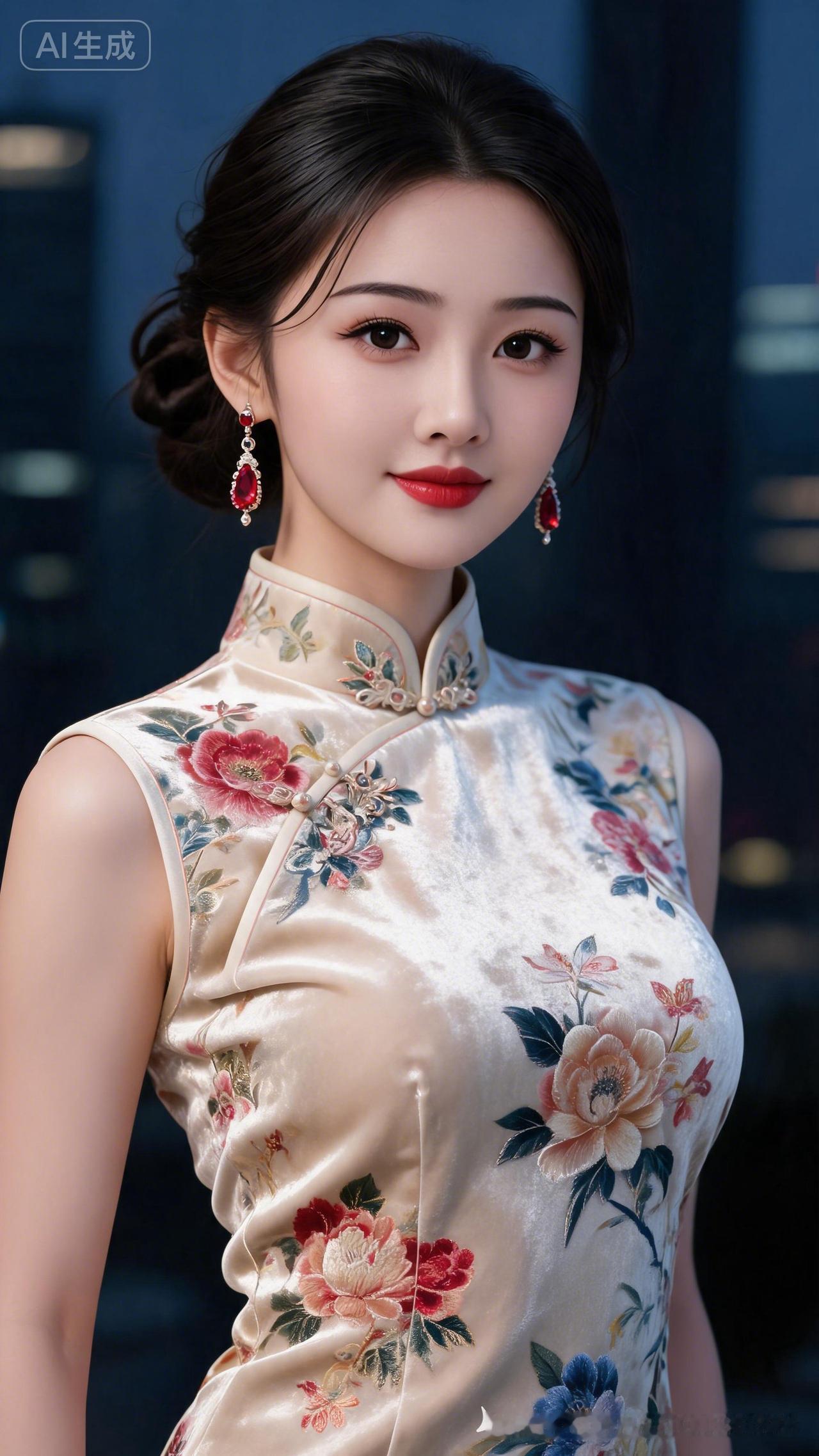 花间美人，红妆映月明。