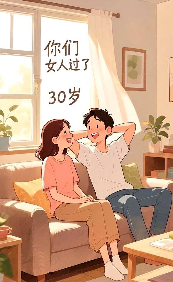 一个女人如果过了30岁身材还一点儿都不胖没有大肚子和虎背熊腰，还有一头乌黑的