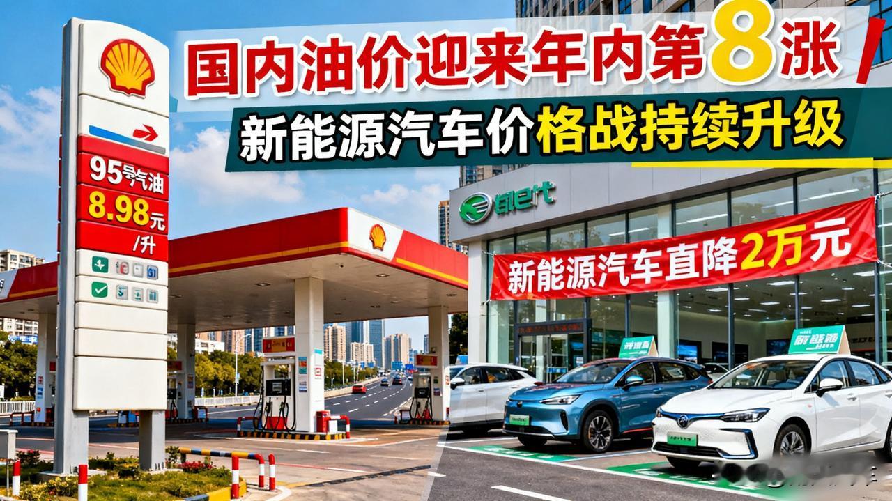 油价涨，电车降，这年头该买啥车？刚看新闻，油价又要上调！朋友们，95号