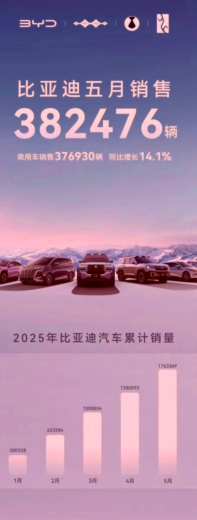 想过比亚迪会公布5月份销量也想过王传福能继续在5月份卖出382476辆车但是