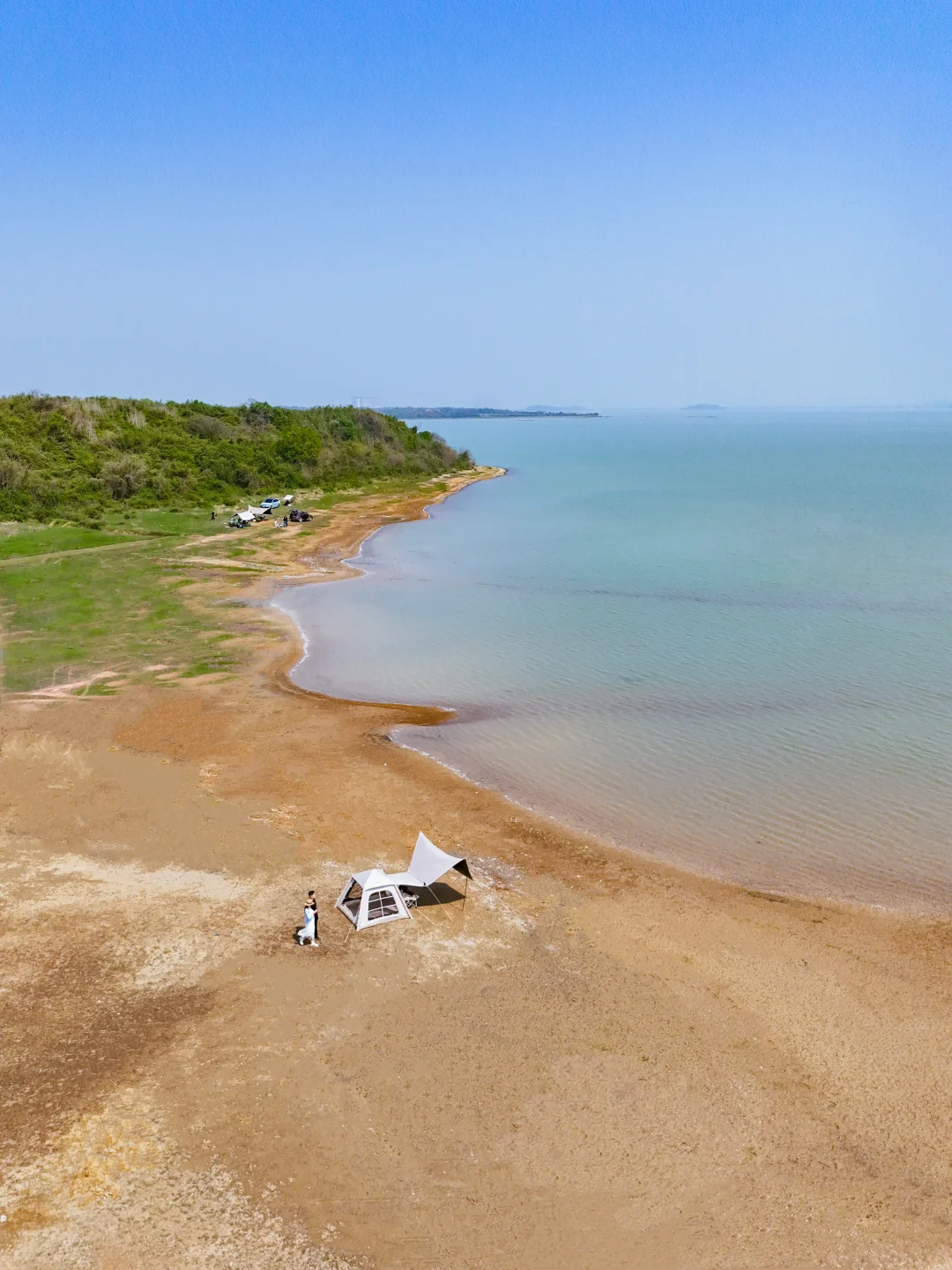 武汉小马代🌊市区1h直达无人浅滩！玩水露营