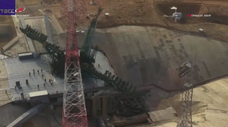 北京时间昨晚，俄"联盟-2.1a"运载火箭在拜科努尔航天发射场31号发射工位，成