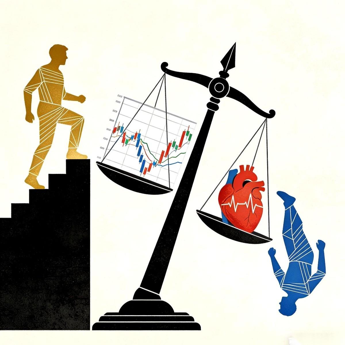 一个跌停，能把你几个月的工资干没。再来一个，几年白干。什么时候最容易发生这种