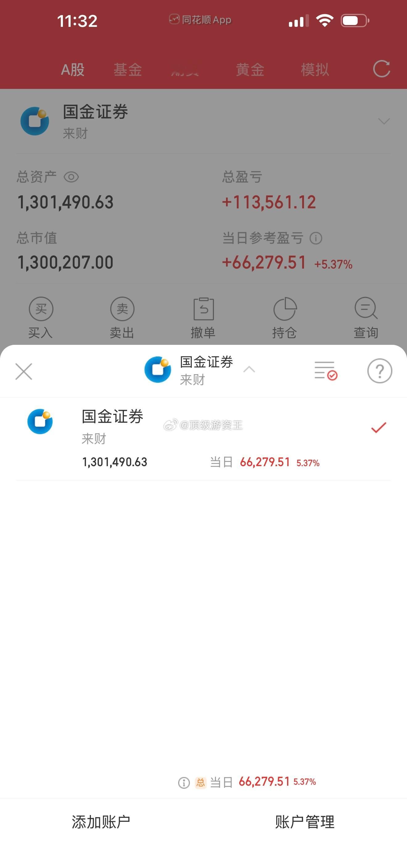 太猛了，赚了11.3w​​​