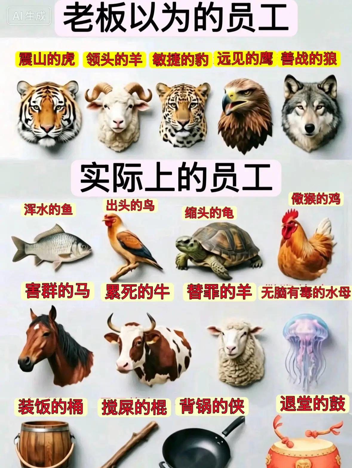 太真实了！不是让你对号入座，说的就是你！老板眼中的员工和实际上的员工有什么区别，