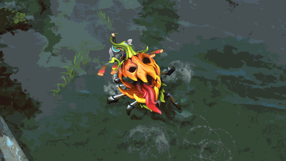 万圣节快到了刀友Mrgodzy他们团队给小强变成了南瓜[doge]dota2趣闻