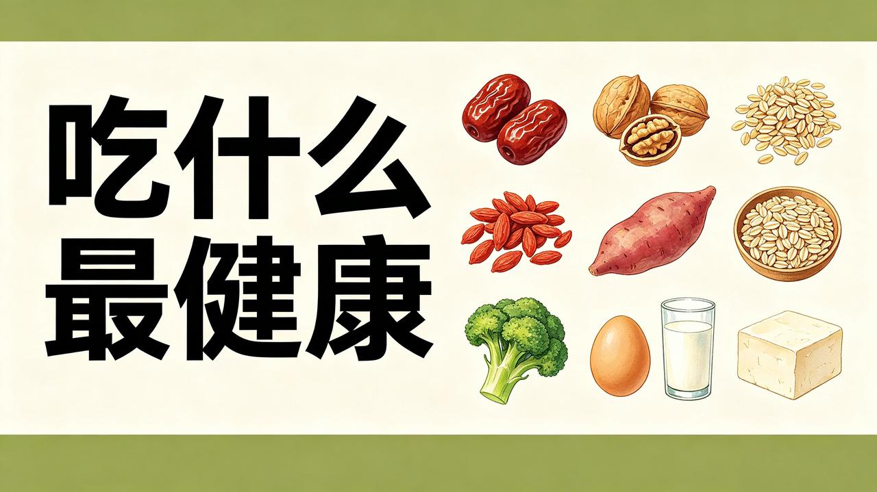 日常养生健康食材清单①红枣：每日食用五颗，补气养血！②核桃：每