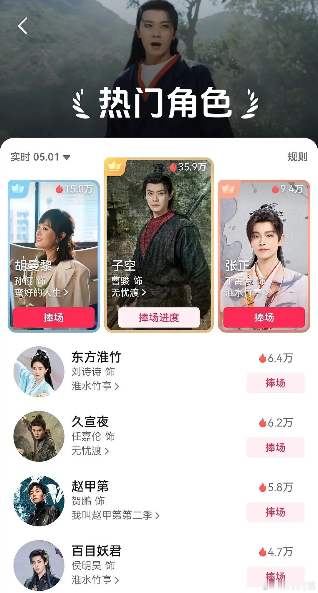 太可怕了前三两个都是配角​​​