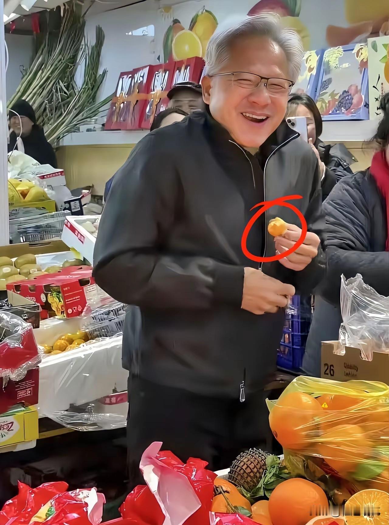所谓吃亏是福，在黄仁勋逛菜市场这事儿上两个摊主的不同表现，真的是把这句谚语体现的