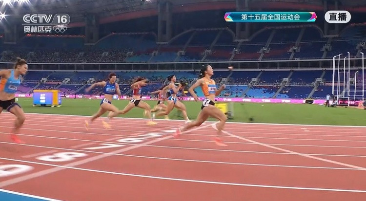 陈妤颉小组第一晋级全运会女子100米决赛, 决赛名单全部出炉