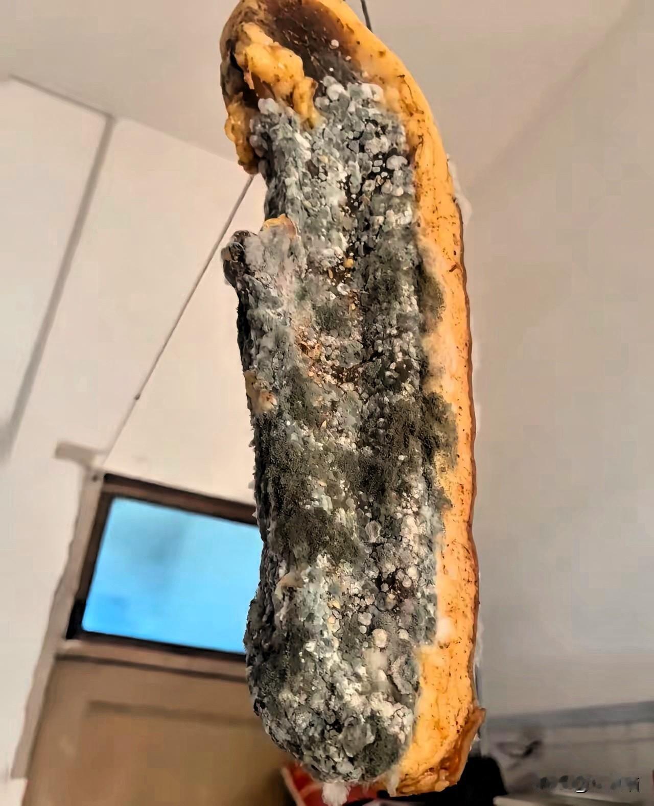 看了邻居送来的这块腊肉，我不知道该说什么昨儿邻居拎着它来我家，说是贵州亲戚