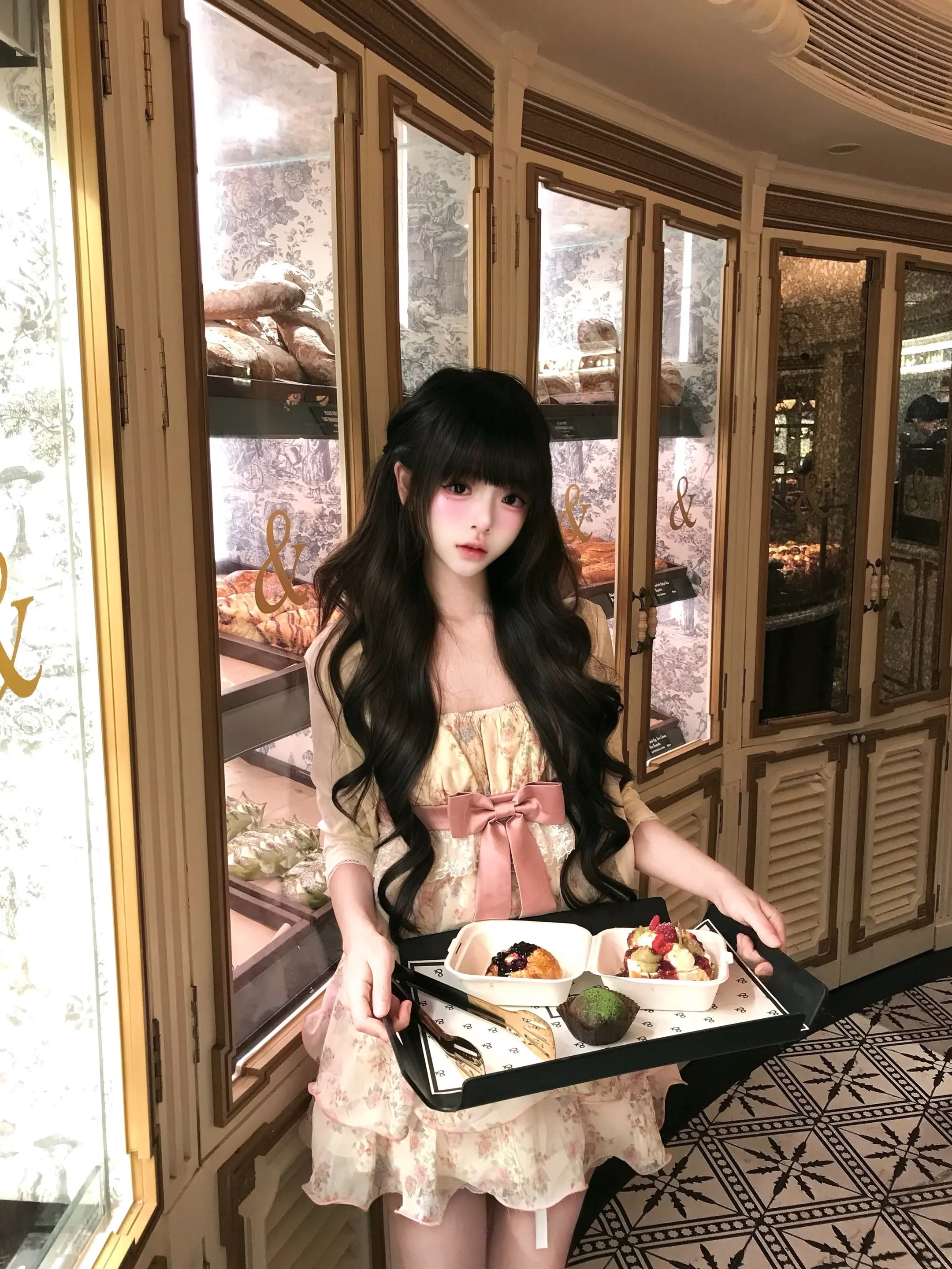 ✩°｡🧸𓏲⋆.🥨𖦹 ₊˚。存一些萌萌的i人小幅度甜品店拍照姿势