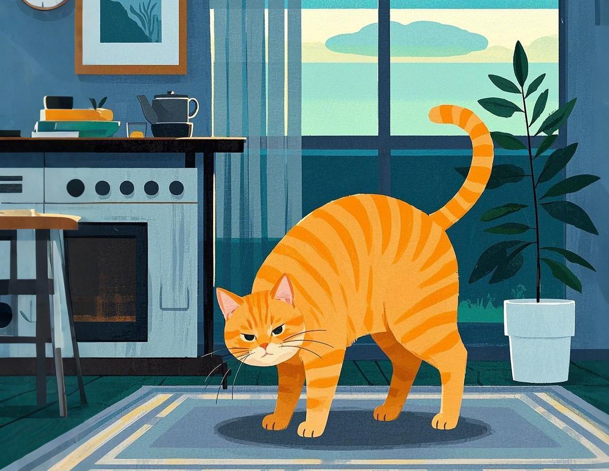 猫咪泌尿报警！出现这些情况要警惕！1.排尿行为异常如果猫咪突然出现频繁往返