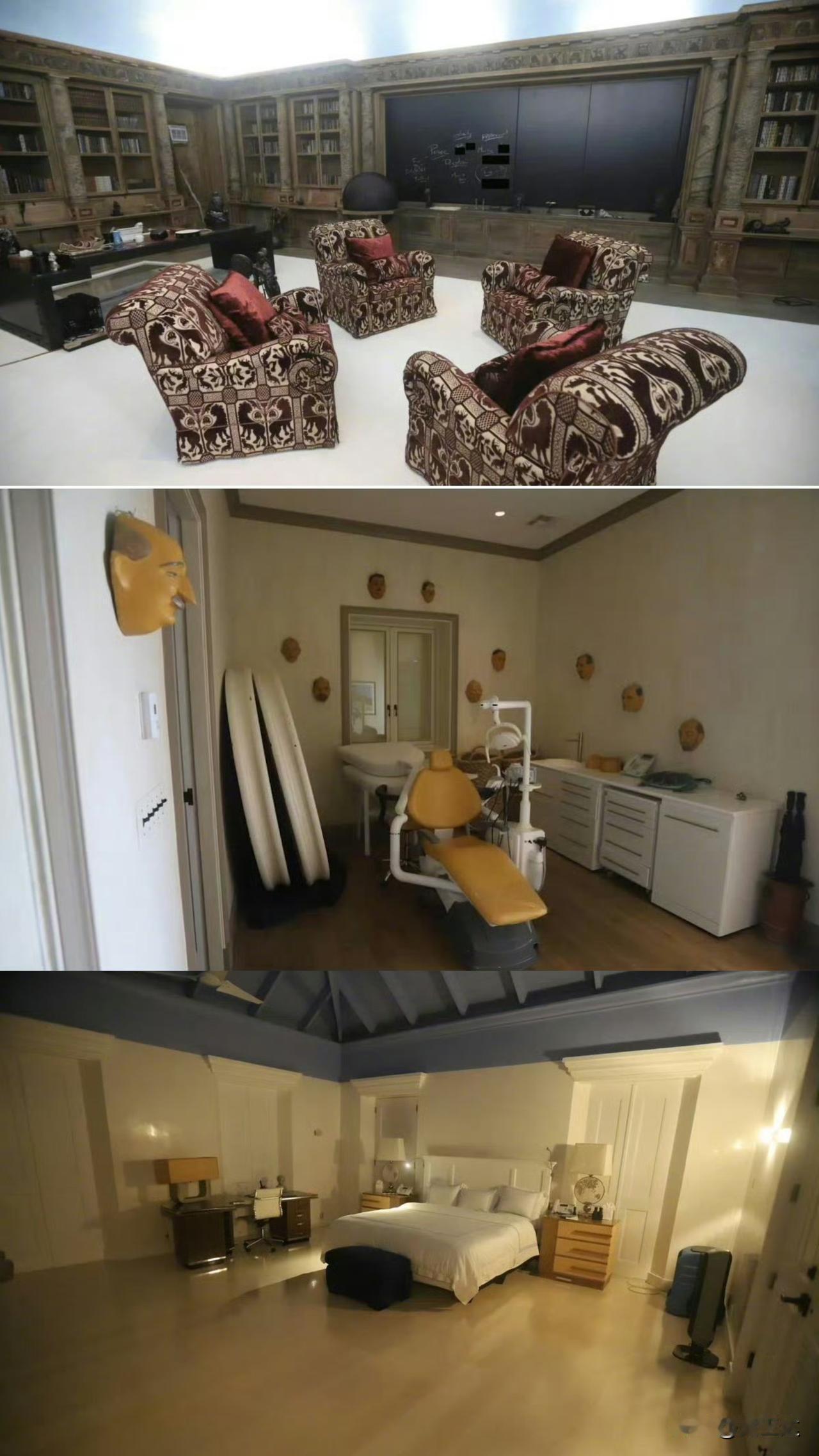 没想到有朝一日，我们这些普通人也能隔着屏幕参观大富豪爱泼斯坦的豪宅房间内部。