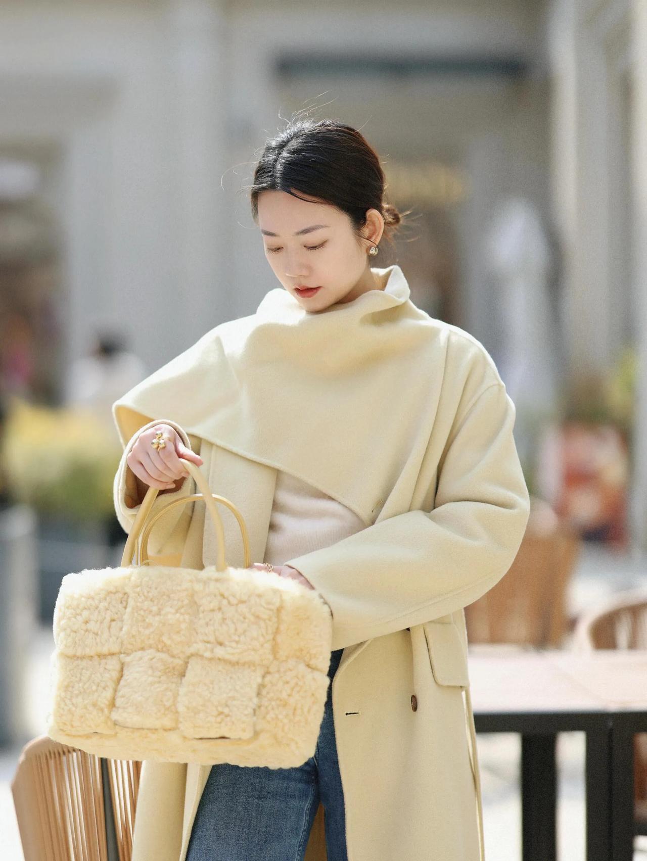 清风吹袖生香冬日女神范儿