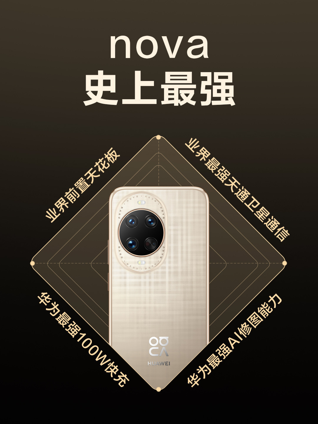 nova14再次拉高前置影像天花板nova系列定位很清晰，年轻人用前置镜头的频率