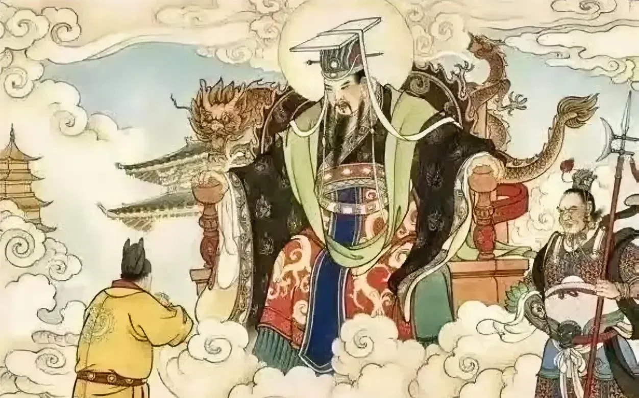 民间传说，宋太祖赵匡胤烛影斧声，被赵光义下毒而死，万里江山被赵光义夺去。他一缕冤魂直冲天庭南天门，玉