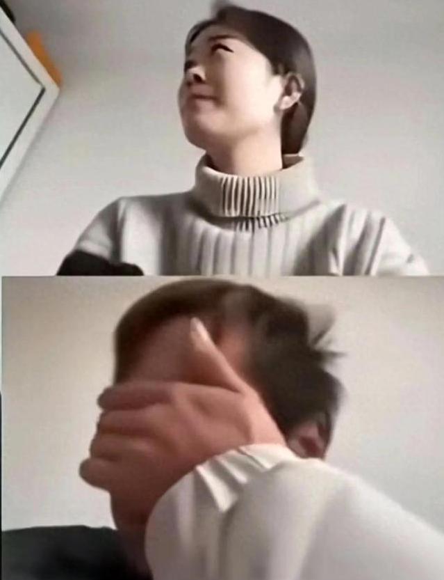 安徽铜陵离婚庭审画面流出：妻子身穿精致毛衣全程控诉丈夫不负责任，丈夫顶着鸡窝头满