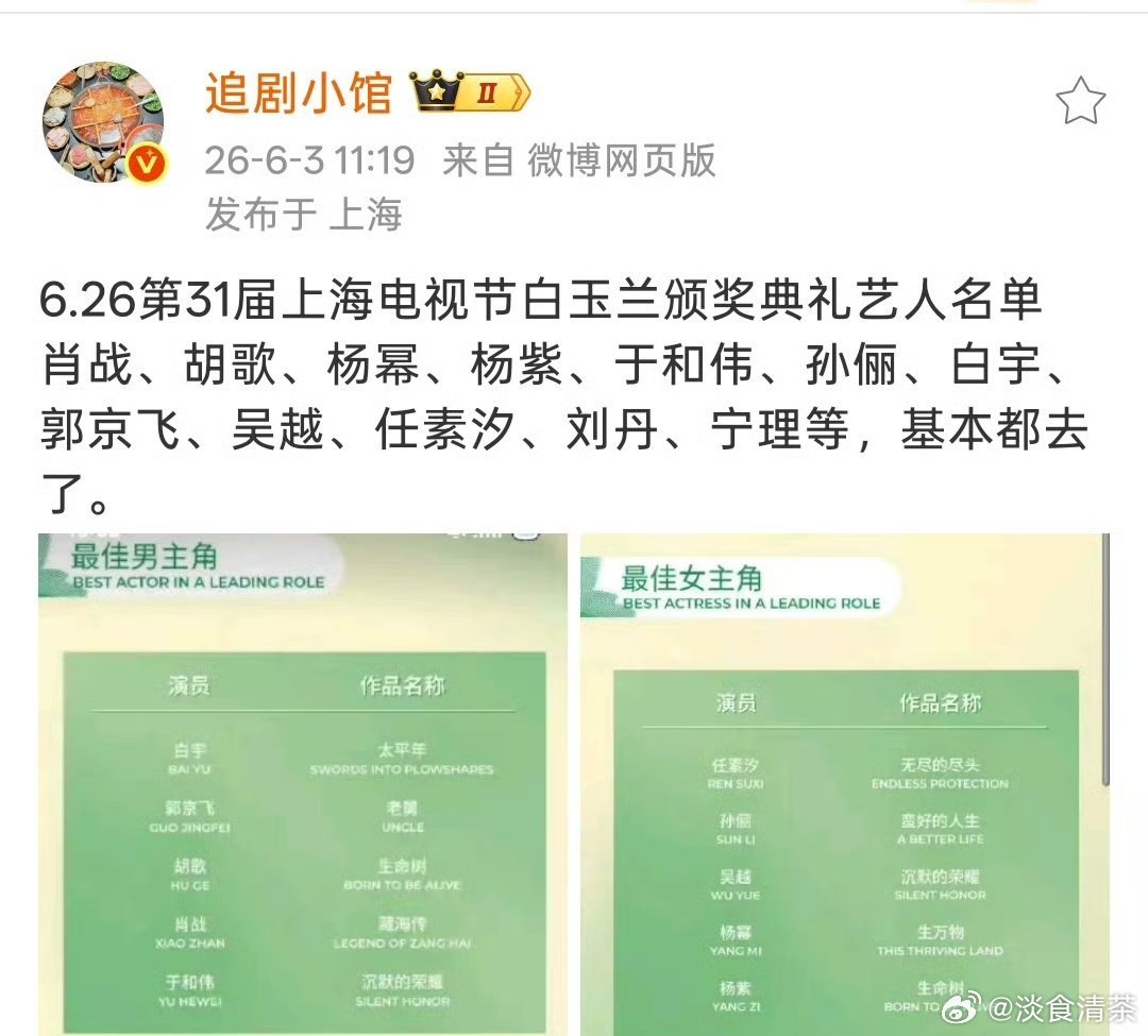 白玉兰大家积极性挺高