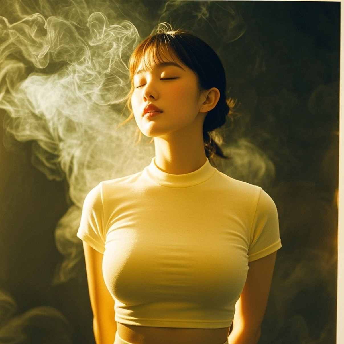 气质女神光影交错显风华