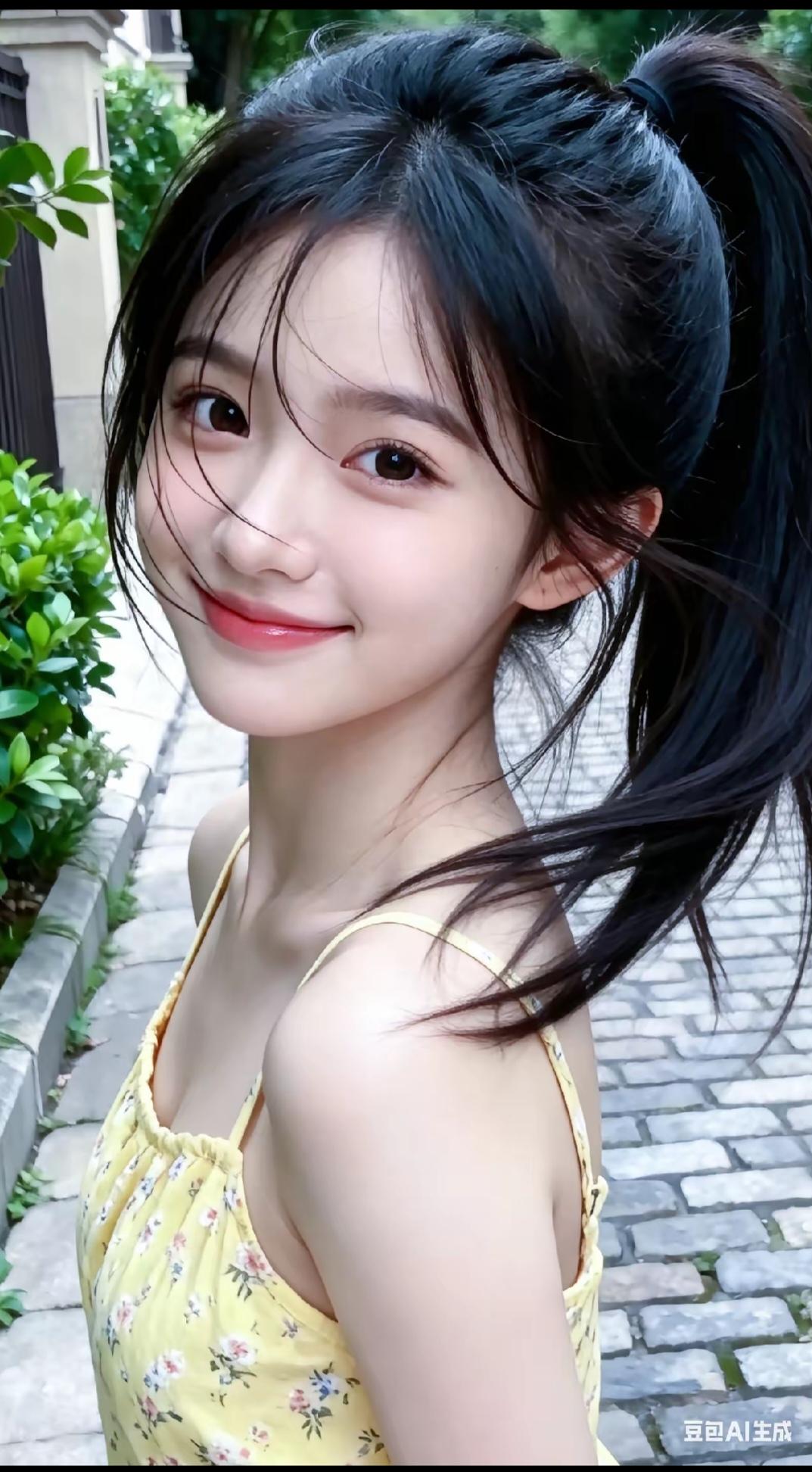 邻家清纯小妹妹，清新靓丽的穿搭，微笑面对每一天！🌞💛纯真少女风穿搭活力少女