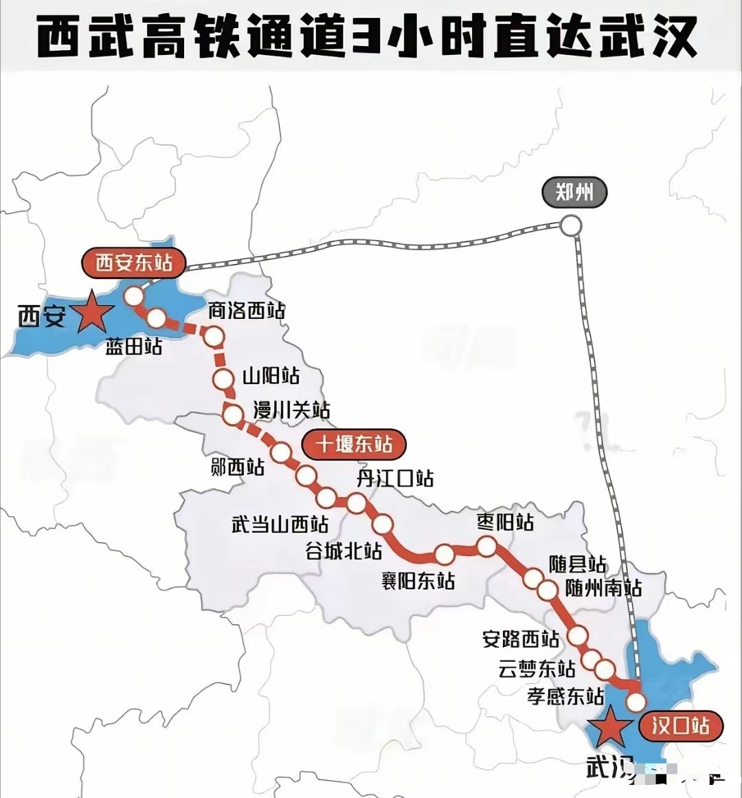 完全没想到，西十高铁一开通，陕西和湖北就化学反应一样的直接进入了蜜月期。
