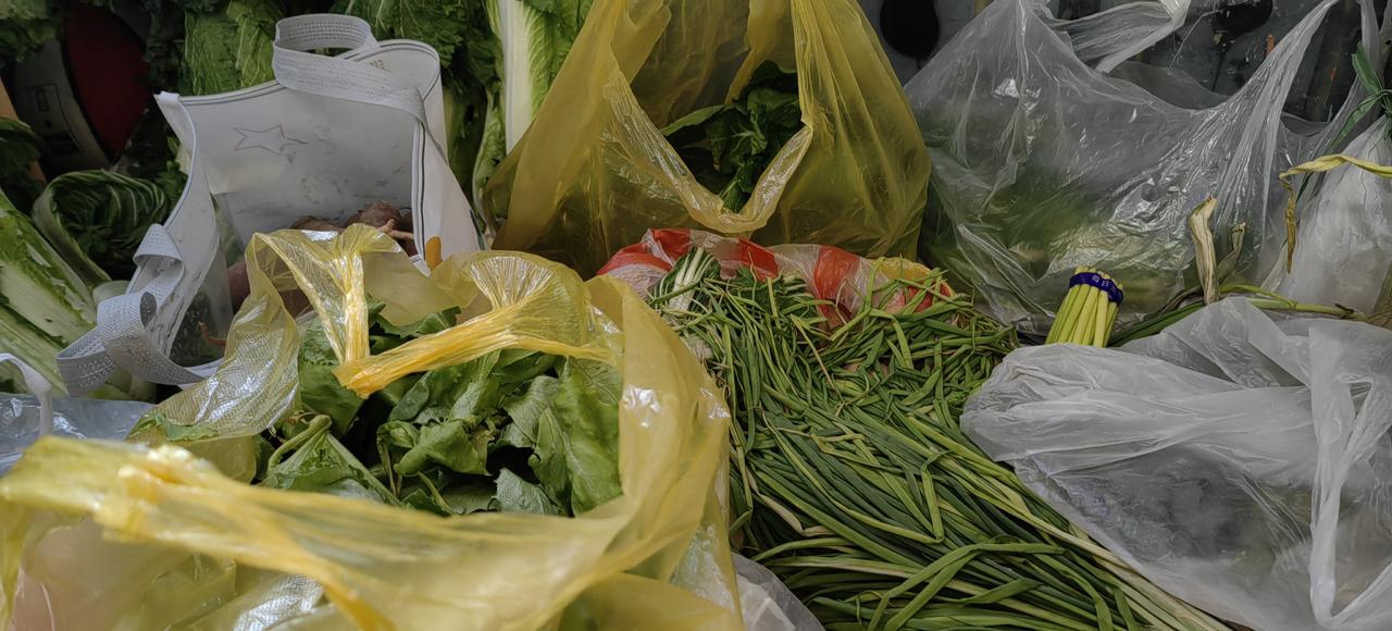 看看我们从河间农村老家带来各种蔬菜，不用买菜都能坚持十来天。我们是星期四来北京