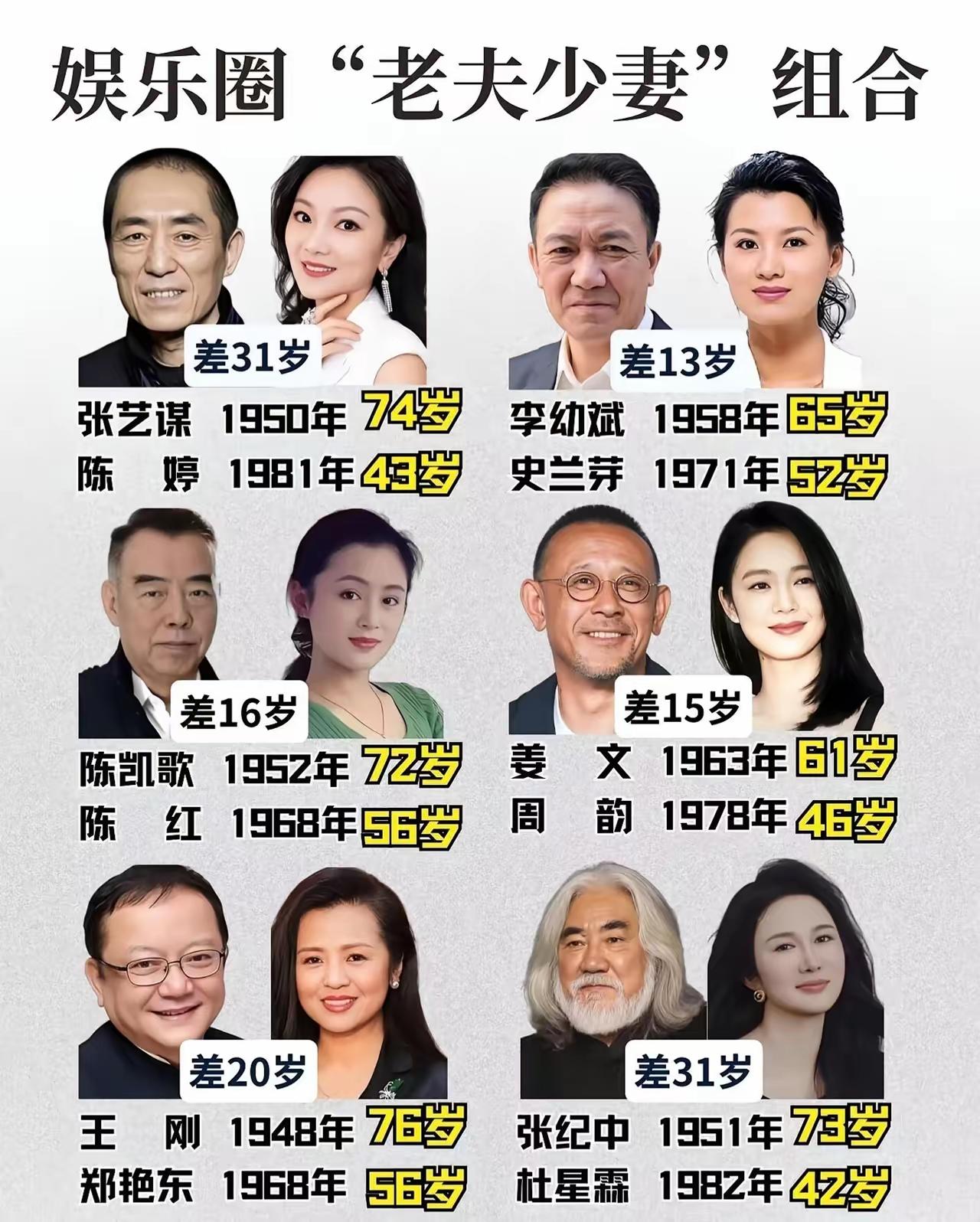 老夫娶少妻，如今不为奇。只要感情好，执手共朝夕。