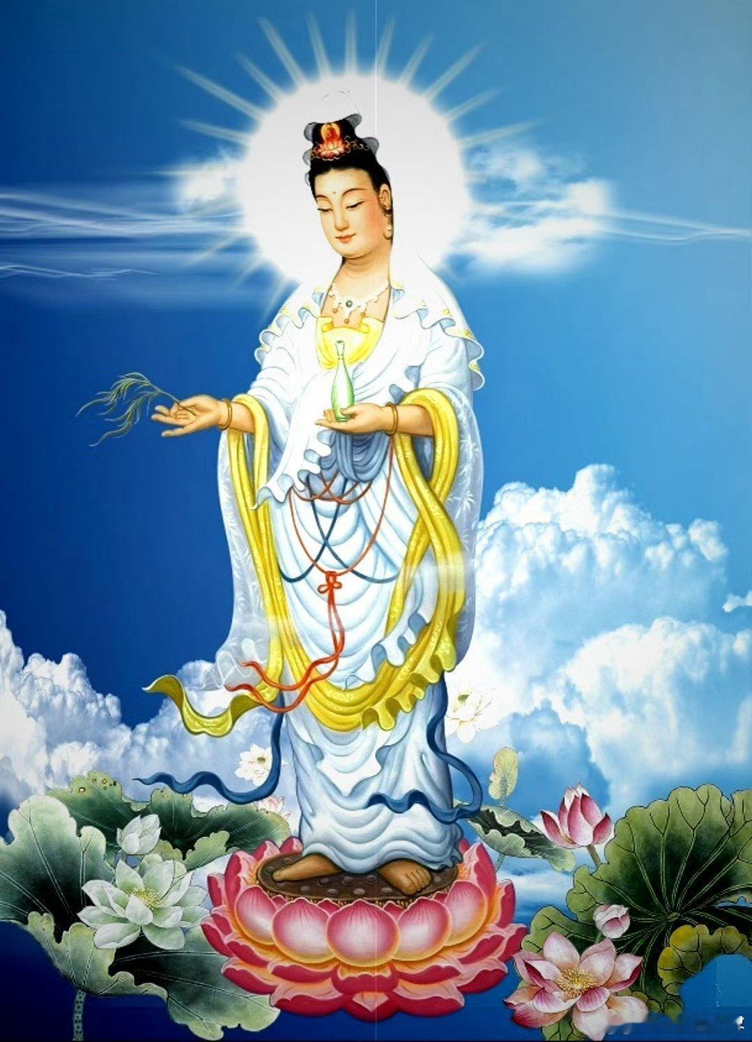 【观世音菩萨十二大愿】第一广发弘誓愿。第二常居南海愿。第三寻声救苦愿。第四能除危