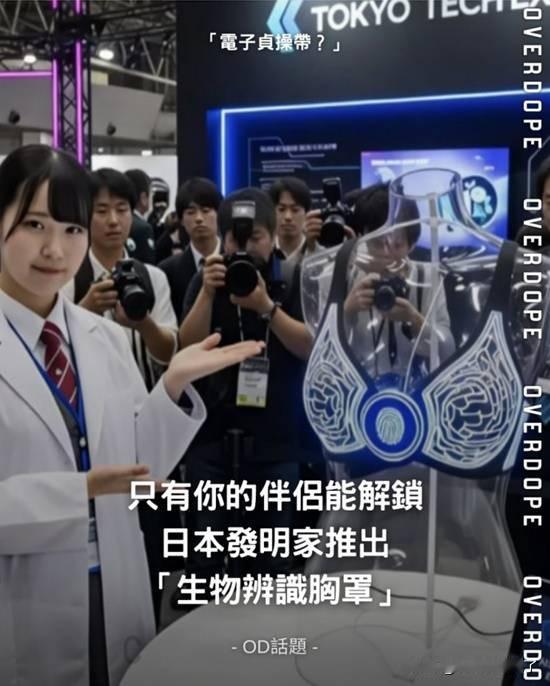 【魔性世界】日本一位学生近日研究出一项结合时尚与科技的创新发明「生物辨识胸罩」，