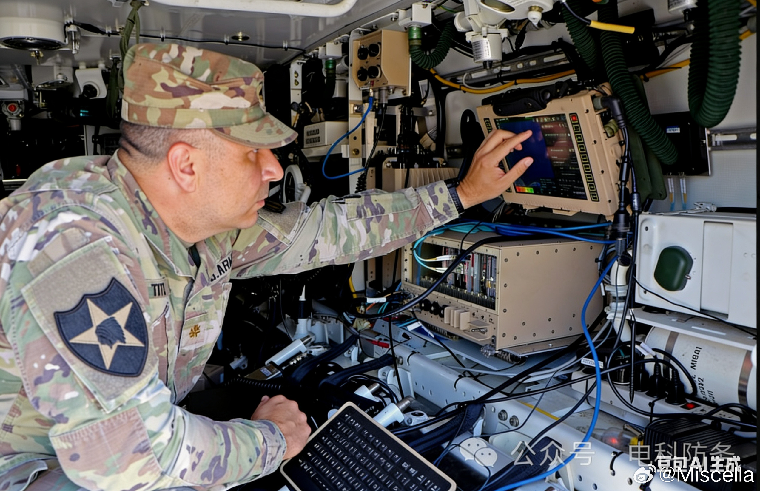 坠鹰营救行动中美军必然使用了大量无线电通信设备，远至华盛顿、近至WSO，从上到下