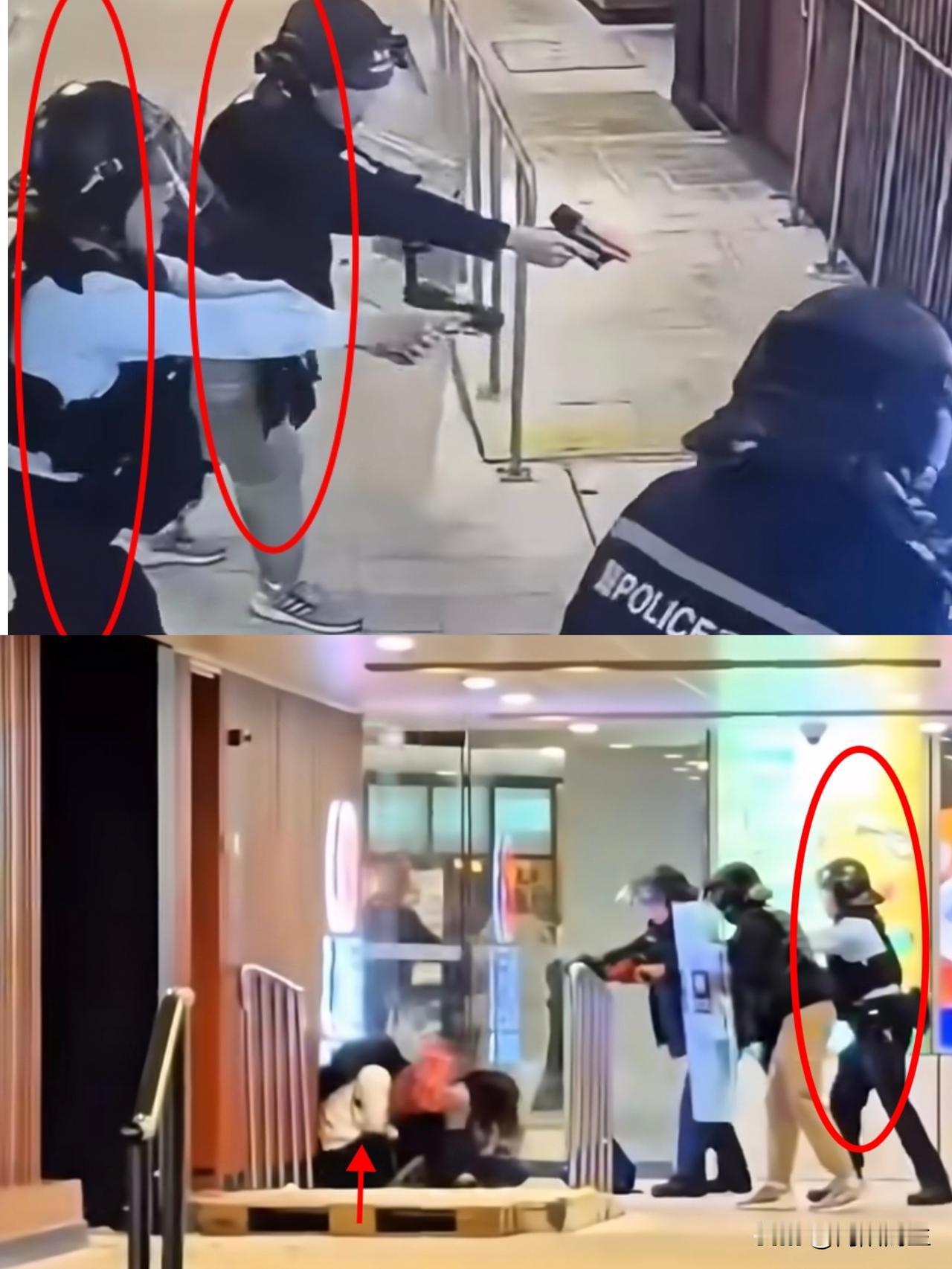 昨晚屯门街头上演了惊心动魄的一幕！一男子持刀劫持路人，就在刀要刺下去的千钧一