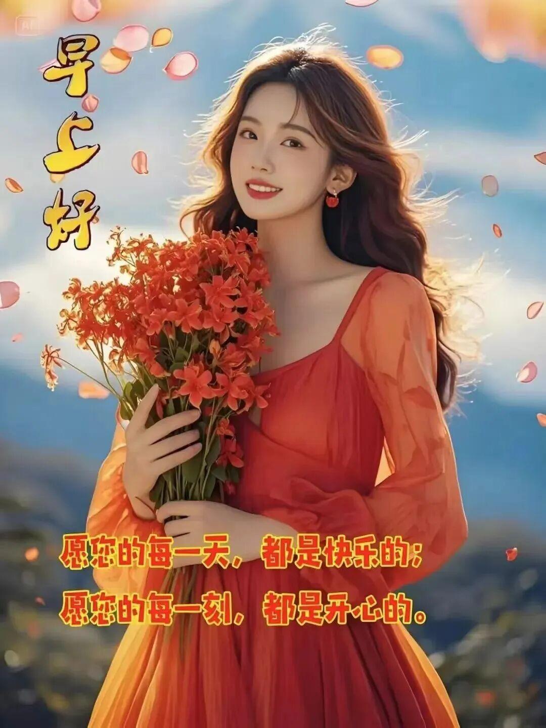 一心一意❤️，祝你万事如意✨；一生一世❤️，永远疼你爱你😘；一天一年❤️，陪伴