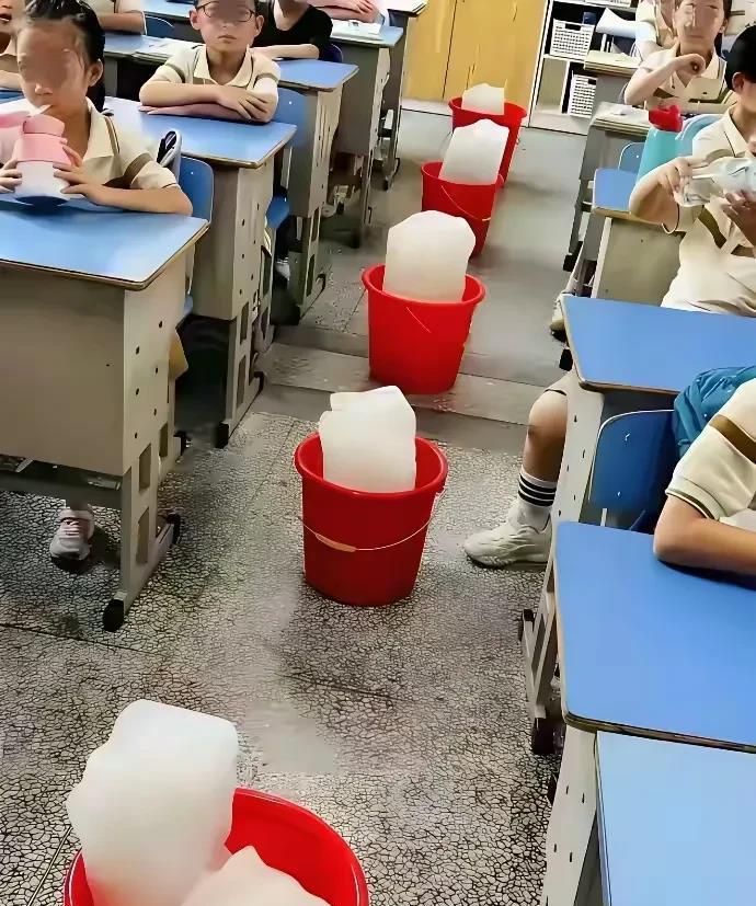 这样降温法难道比买空调还便宜吗！还是为了绿色低碳环保！
