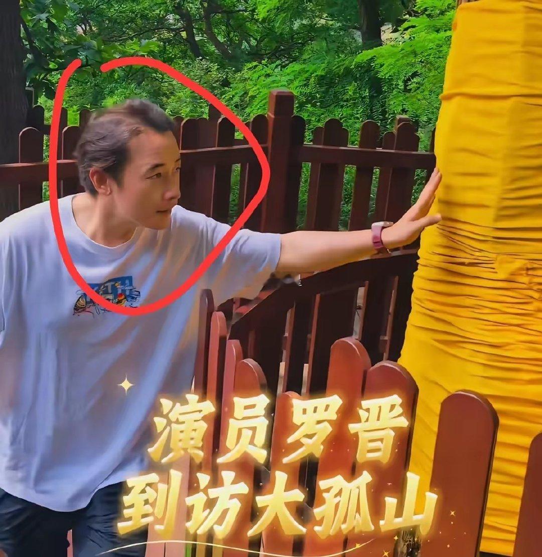 罗晋近照曝光，发量肉眼可见变少。这下终于明白，重大活动他为何总要打理发型了。​