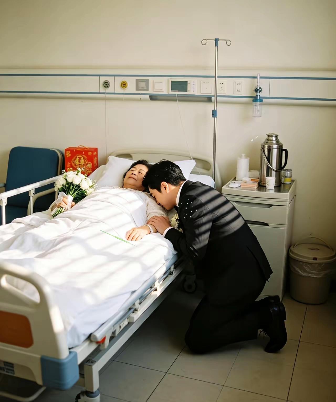 泪目！河南一男子今天结婚，一大早打扮得帅帅气气的，却没先去接新娘，反倒第一时间冲