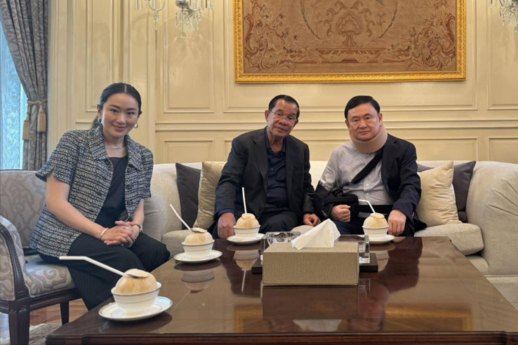 公开决裂？洪森直接喊话他信，以公开重大绝密相要挟，如不送爱女下台，就开战打不停~