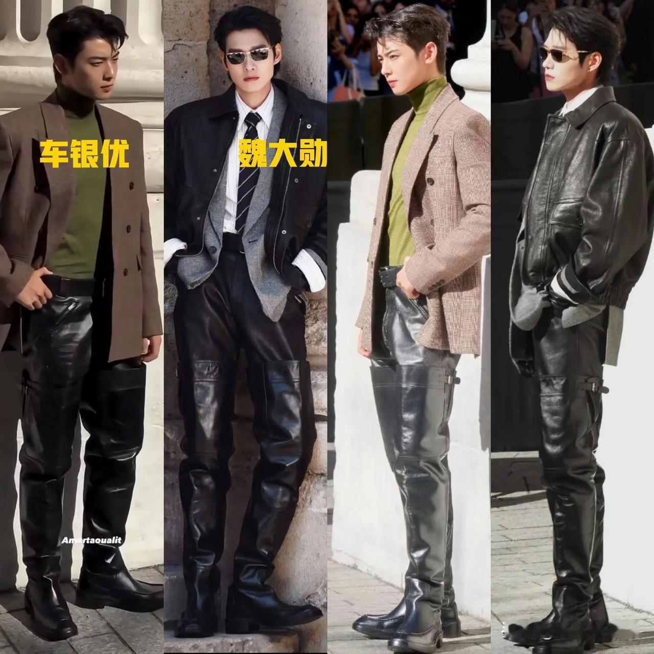 车银优vs魏大勋，长靴穿搭谁更胜一筹？韩星车银优与魏大勋同穿高腿长靴，时