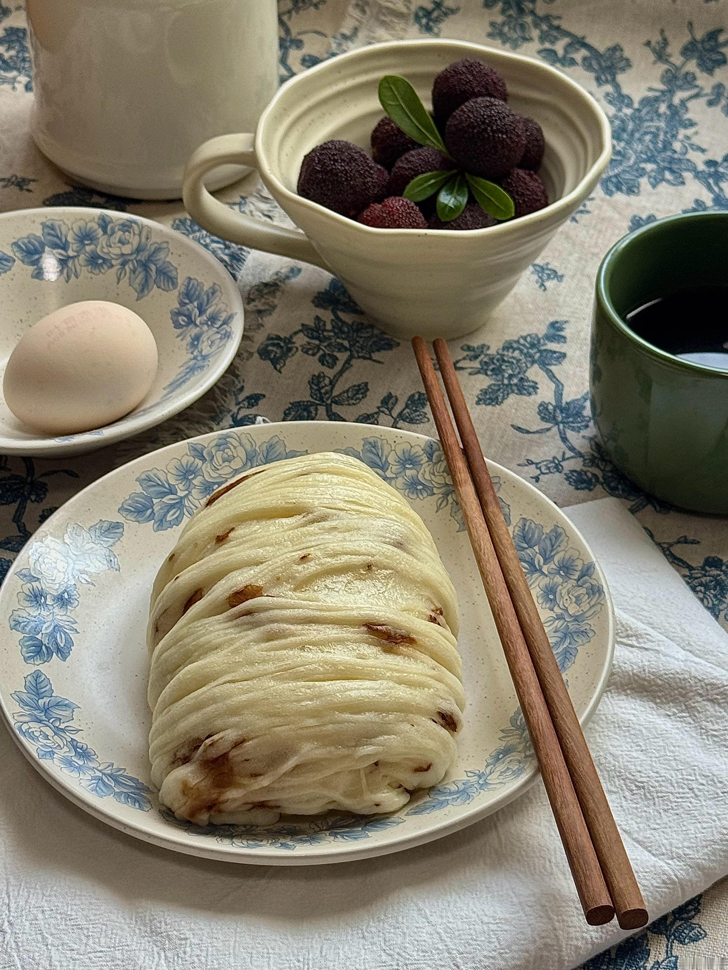 今天吃🌹馒头早餐​​​