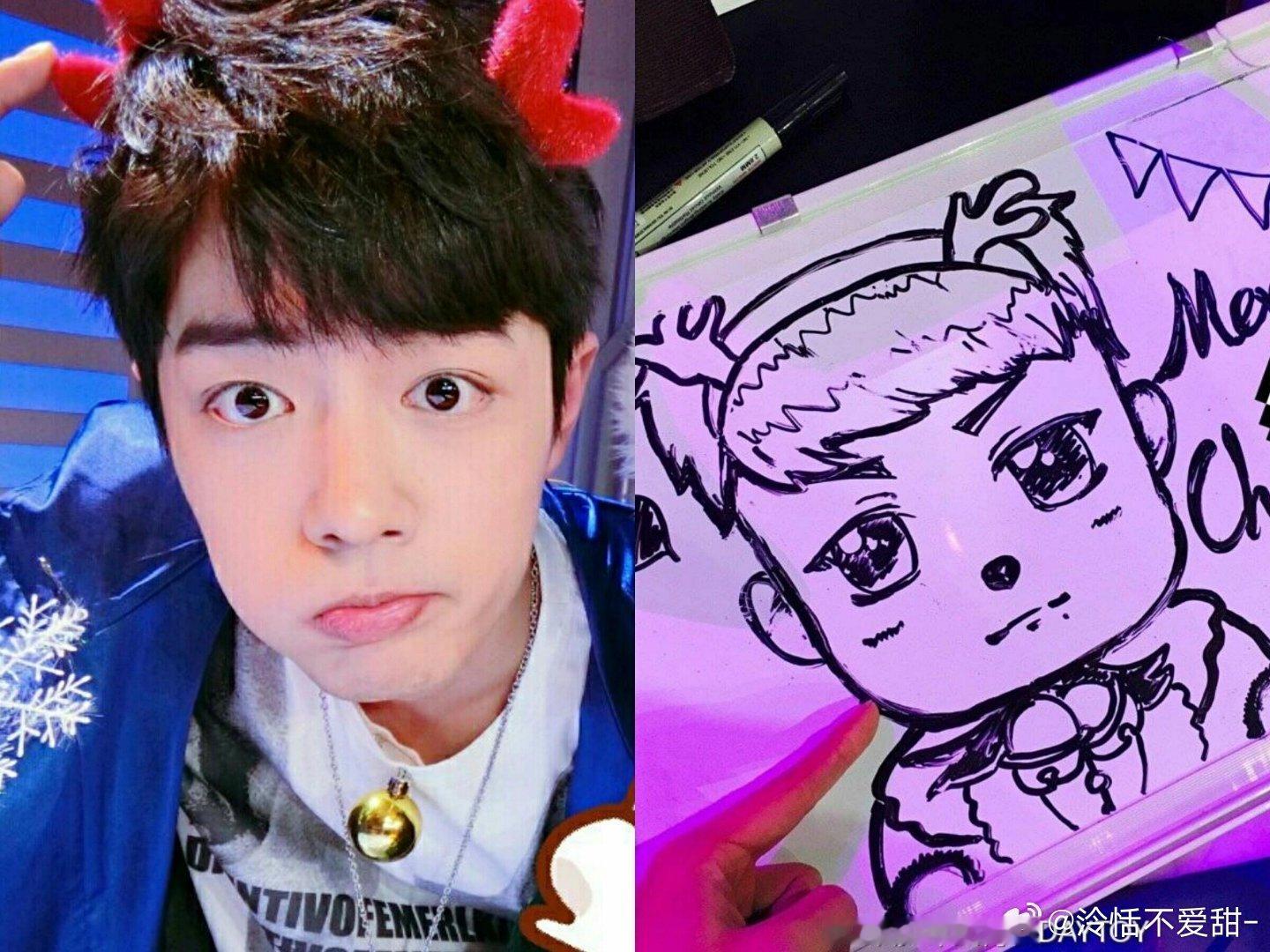 那些年肖战画过的角色自画像太伟大了！